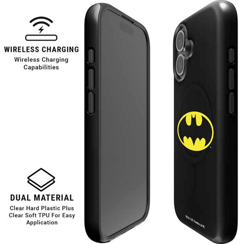 DC Comics Batman Movie 1989 Logo iPhone 16 Plus Magsafe Impact Case